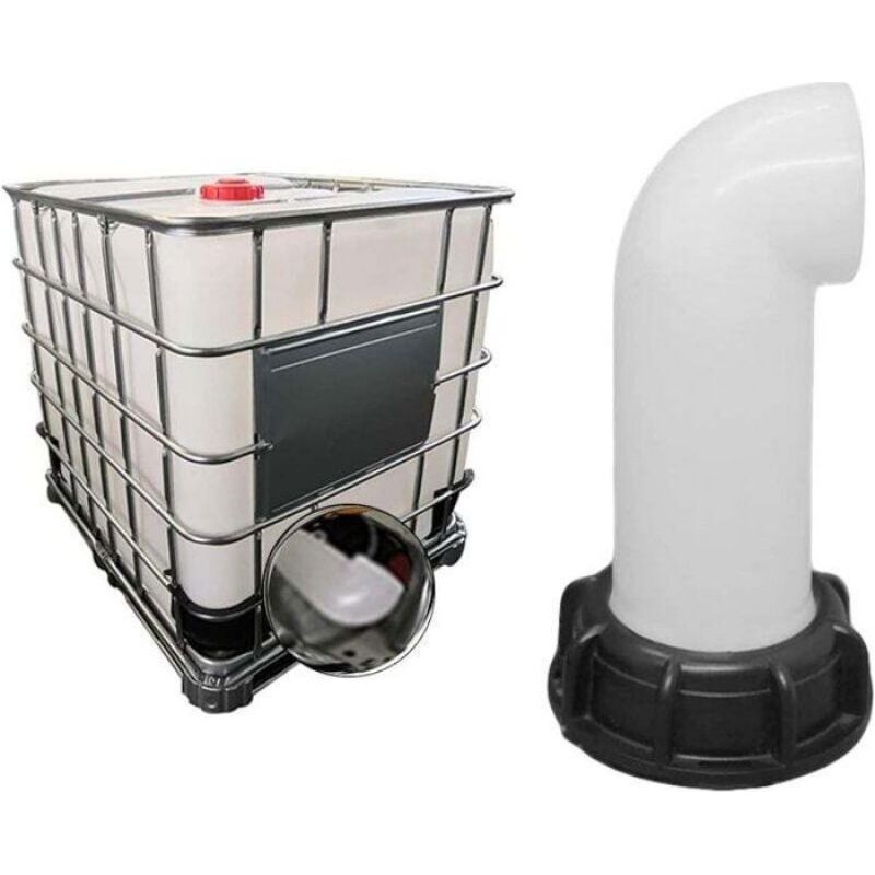 Wassertankdüse – 2 Stück – Wassertankventil – 60-mm-adapter – Weiß – Kompatibel Mit Ibc-tanks