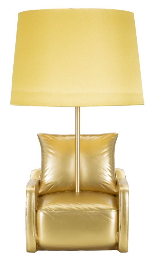 Gelbe Nachttischlampe Im Mittelcentren-stil Cm Ø 26x46