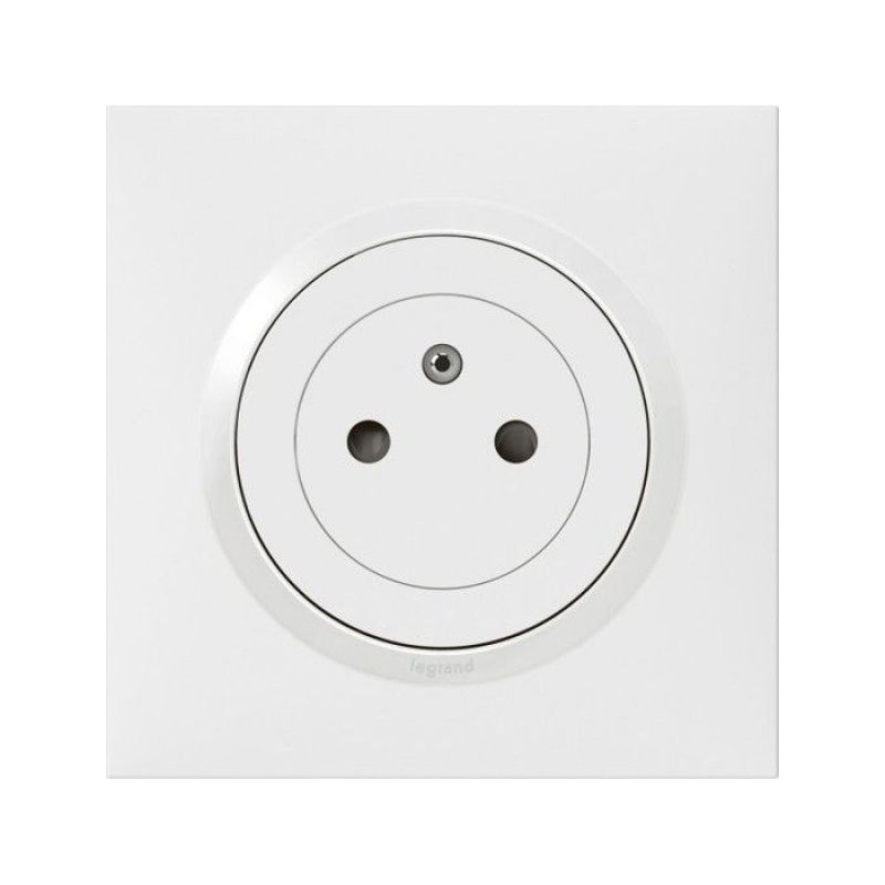 2p+e-steckdose – Dooxie One – 16 A – Weiß – Krallen- Oder Schraubmontage