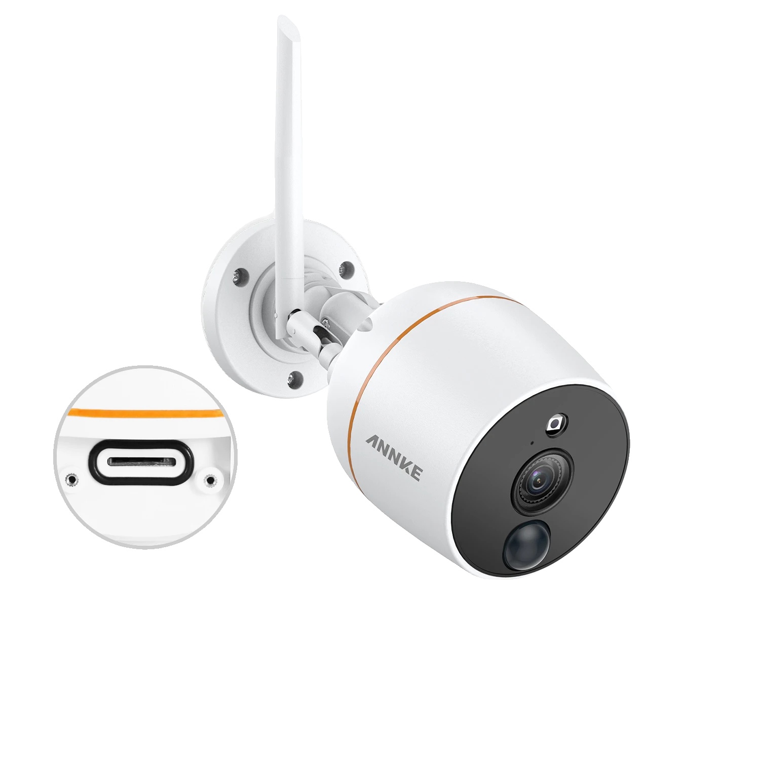 Ip-überwachungskamera, 1080p Full Hd, Pir-bewegungserkennung, Nachtsicht Bis Zu 30 Meter, Zwei-wege-audio, Wlan-konnektivität