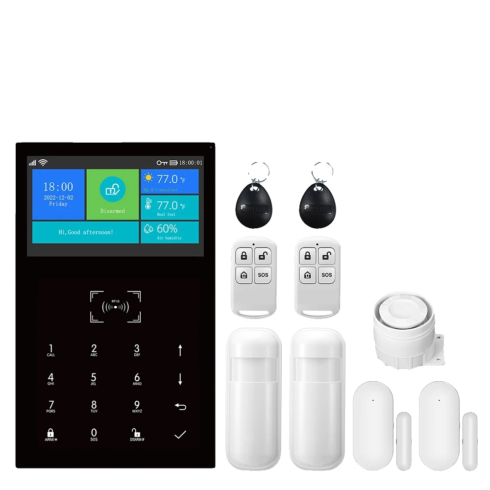Alarmanlage, Wlan-kompatibilität, Mehrsprachige Unterstützung, 4g-b, Eu-stecker