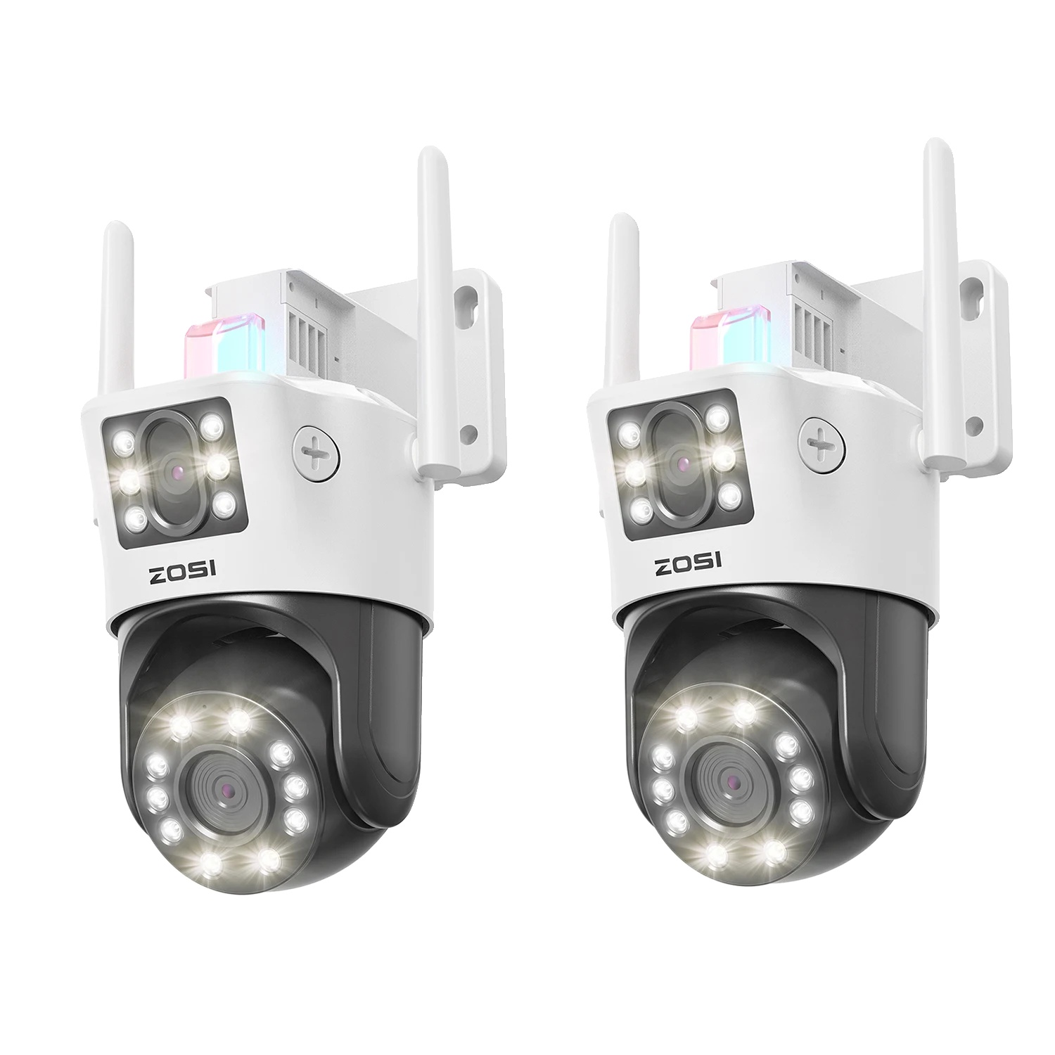 Sicherheitskamera, Dual-lens-technologie, Ki-erkennungsfunktionen, C298 Max (2er-pack)