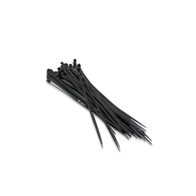 GSC - Pack 100 Einheiten Flansche 250x4,8 mm Schwarz 000900190