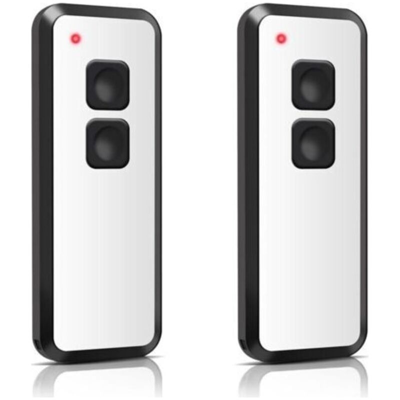 Fernbedienung Und Wandsender Für Motoren. 2er-pack Ersatzfernbedienungen Für Novoferm Tm15910001150 (433,92 Mhz, 2 Kanäle). Kompatibel Mit Novotron 522, 524, 502 Max43-2, 512 Mi