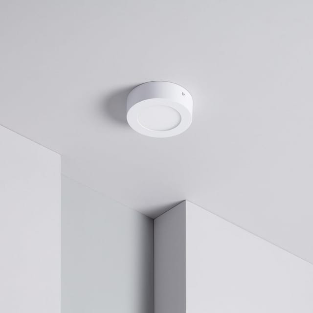 Efectoled - LED-Deckenleuchte 6W Rund Ø120 lifud 3000K Warmweiß