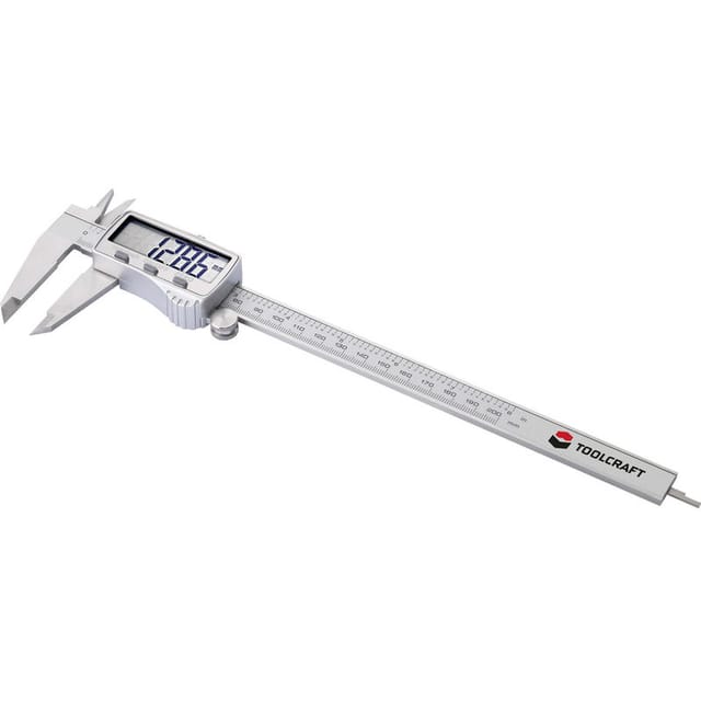 Toolcraft - din en 862 TO-6935868 Digitaler Messschieber 200 mm