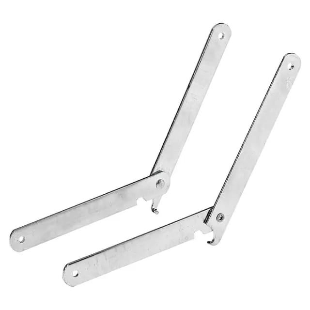 Klapphalter für Tische und Bänke 200 mm Stahl, verzinkt, 2 Stück Möbelbeschläge - Hettich
