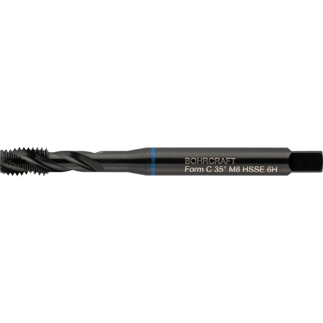 Bohrcraft - Maschinengewindebohrer 40º rsp DIN371 M3 verstärkter Schaft Blauring