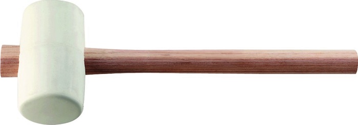 Gummihammer Kopf-d.90mm Kopf-l.139mm Weiß Es 70 Shore A Flache Bahn Tecwerk