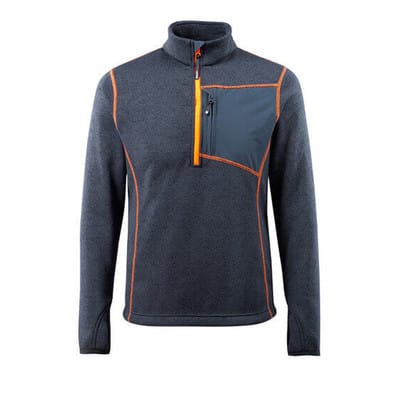 Mascot Strickpullover REIMS HARDWEAR mit kurzem Reißverschluss 50149 Gr. L schwarzblau