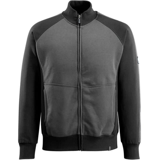 Unique Sweat-Shirt Amberg mit rv Gr. s anthrazit/schwarz 50565-963 - Mascot
