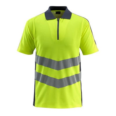 Mascot Warnschutz Polo-Shirt MURTON SAFE SUPREME 50130 Gr. M hi-vis gelb/schwarzblau