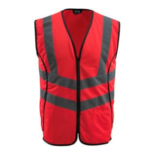 Safe Supr. Warnweste Wingate Gr. l hi-vis rot 50145-982 - Mascot