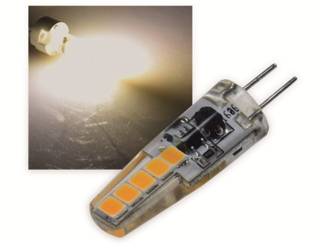 Chilitec - LED-Lampe Silikon W2, G4, eek: f, 2 w, 190 lm, 3000 k, warmweiß
