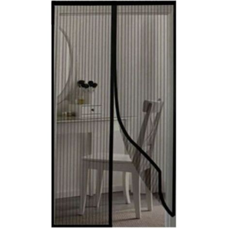 Stück (100 X 210 Cm, Schwarz) Magnetisches Moskitonetz Für Türen Und Fenster, Insektenschutzvorhänge, Moskitonetz Für Schiebefenster, Magnetischer Mückenschutz Ohne Bohren