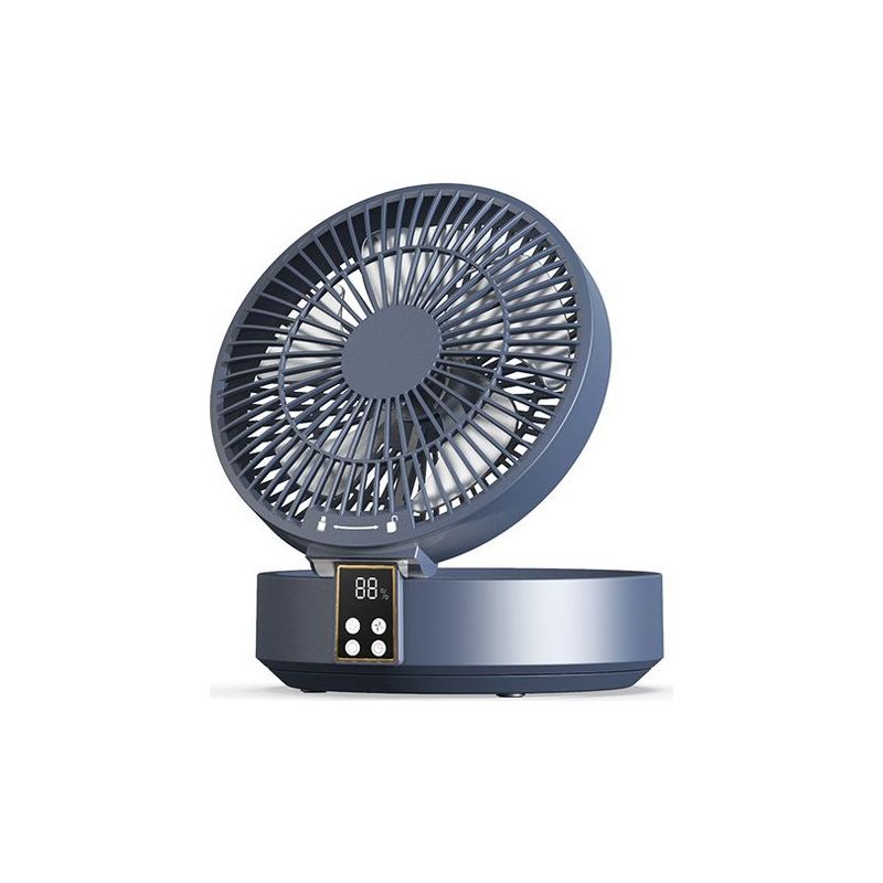 Extrem Leistungsstarker, Leiser Tischventilator – Hochleistungs-turbinenmotor – 3 Geschwindigkeitsstufen – 4000-mah-akku – 120°-drehung Mit Fernbedienung
