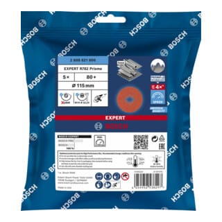 Bosch - Accessories 2608621806 Fiberscheibe Durchmesser 115 mm Bohrungs-Ø 22.23 mm 5 St.