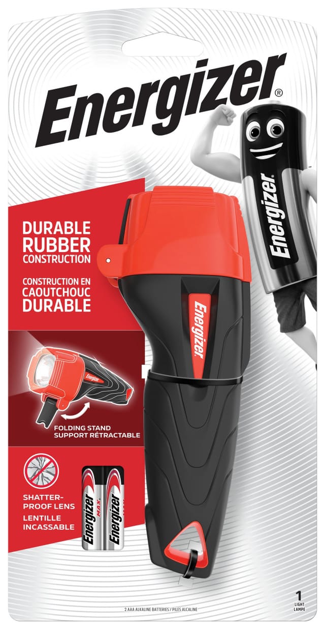 Energizer - Taschenlampe Impact Rubber inkl. 2 Micro (aaa) Batterien Taschenlampen