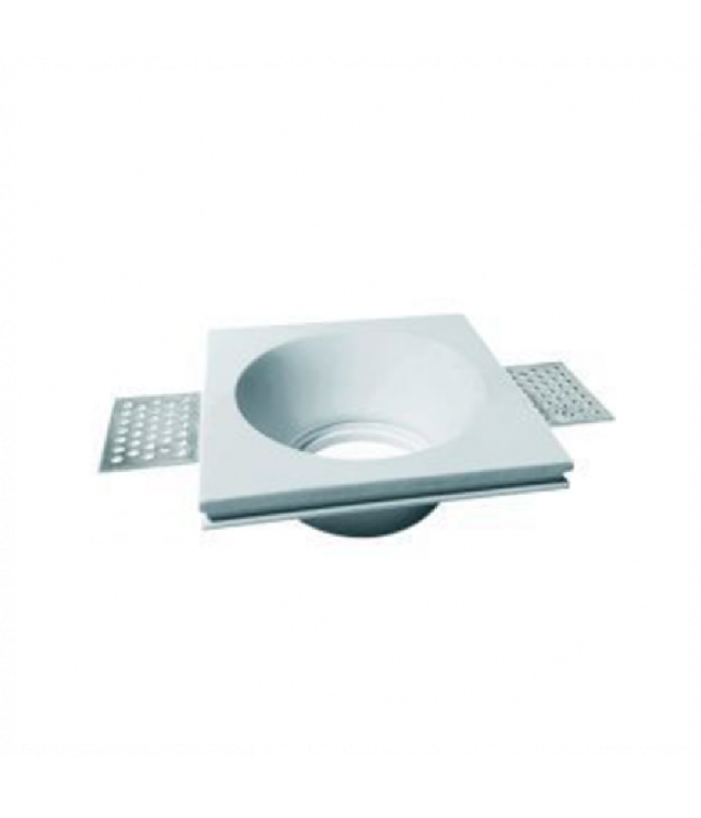 Trade Shop Traesio - Trade Shop - lackierbarer gipseinbau-strahlerhalter rund GU10 GS-22 -
