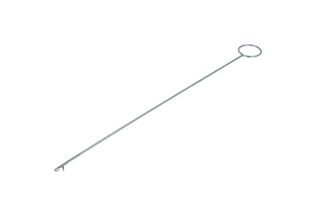 vhbw Wendenadel mit Haken - Extra lange Durchziehnadel (26,5 cm), Metall