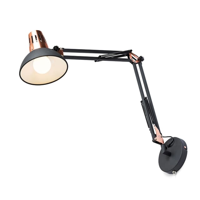 Ante Wandleuchte Schwarz Kupfer 230V E27 28W