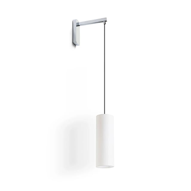 Hudson Wandleuchte weiss chrom 230V E27 28W