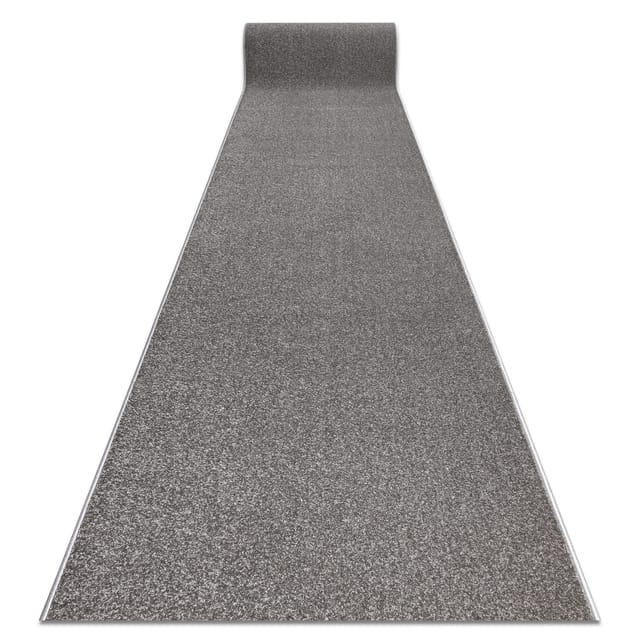 Läufer KARMEL Glatt, einfarbig grau 70 cm grey 70x1350 cm