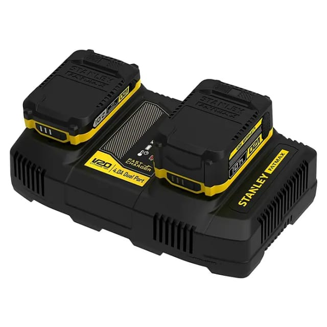 Stanley - Zubehör - 4A Zweischacht-Ladegerät, für 18 v Akkus SFMCB24-QW