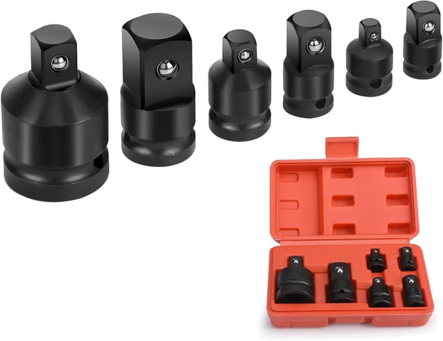 6er-Pack Steckschlüssel-Adapter-Reduzierstücke für 1/4', 3/8', 1/2', 3/4' Steckschlüssel-Konverter - Lntyq
