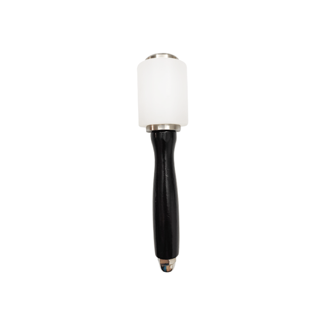 Lederhammer - 21,5 cm - Nylon-Gummihammer mit Holzgriff - Lederwerkzeuge zum Nähen, für Lederhandwerk, Lederverarbeitung, Schnitzen, Stanzen und