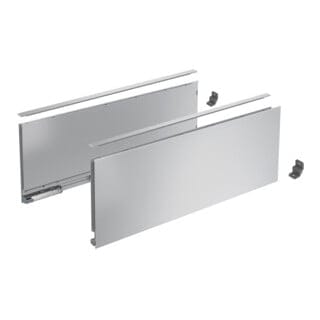 AvanTech you Set Zarge Höhe 187 mm, nl 650 mm, silber o. Frontbef.