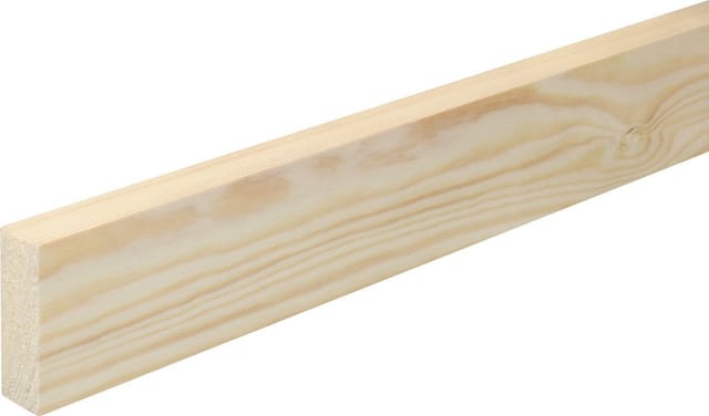 Flachleiste 100 cm 60 x 19 mm Fichte/Kiefer Flachleiste - Fn Neuhofer