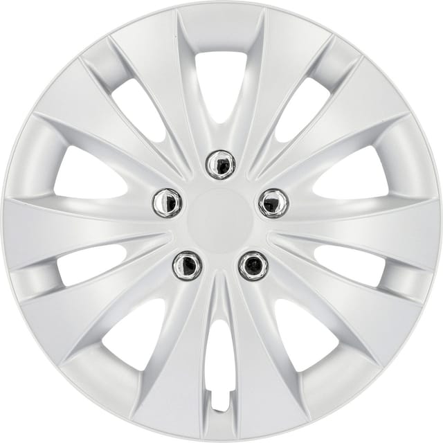 Radzierblenden Storm 38 cm (15 Zoll) silber 4 Stück Radzierblenden - Cartrend