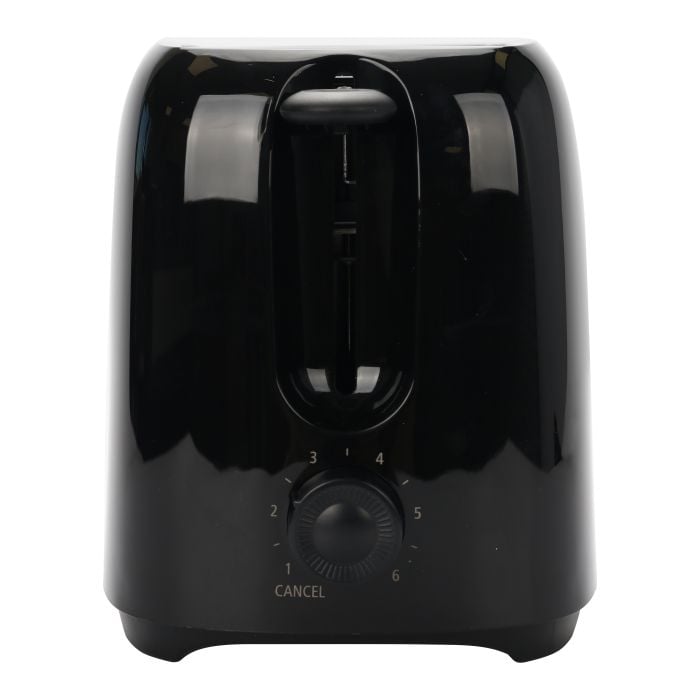 Toaster TO-12867, 700 Watt, 2 Scheiben, schwarz, 6 Bräunungsstufen Brötchenaufsatz - Emerio