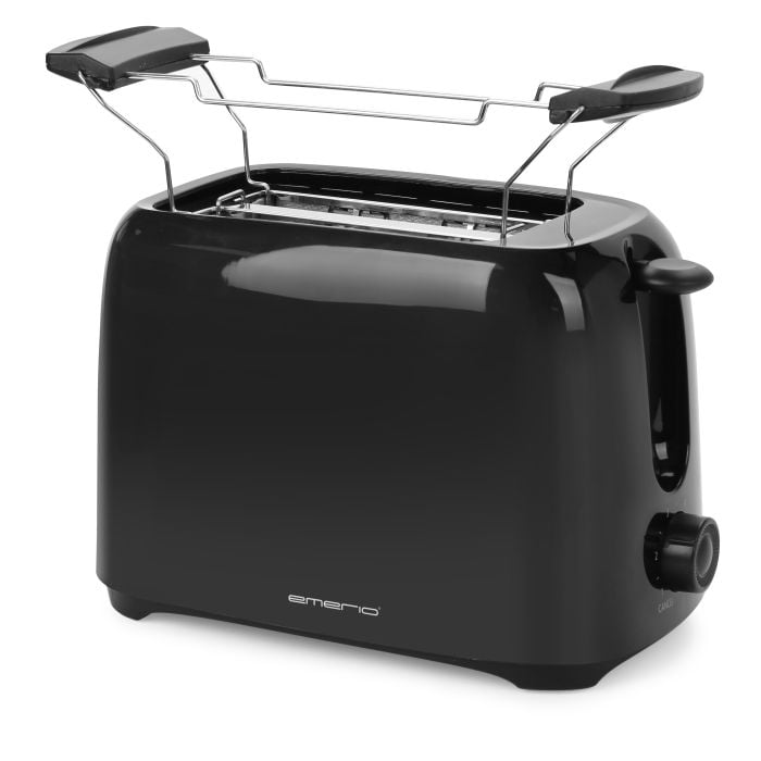 Toaster TO-12867, 700 Watt, 2 Scheiben, schwarz, 6 Bräunungsstufen Brötchenaufsatz - Emerio Bild 3