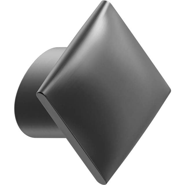 Furnipart - Möbelknopf Flow 30x30mm - Möbelgriff la 16mm elegant, Zinkdruckguss gun-metal