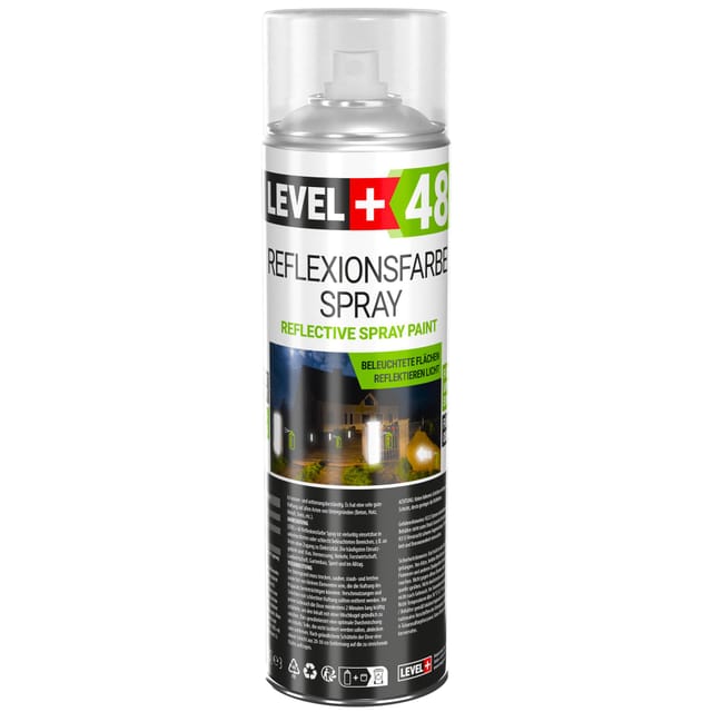 Level+ Reflexionfarbe Spray Reflective Spray Paint 500ml L+48 - 1St.