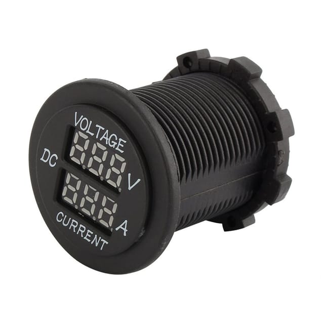 Sollbry - Digitales Voltmeter Amperemeter – Hochpräzises Auto-Motorrad dc 12–24 v Dual-LED-Digital-Voltmeter Amperemeter Amp Voltmeter Messgerät