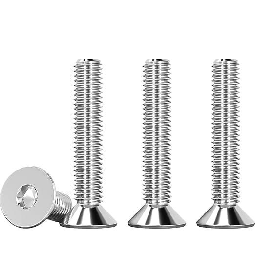 30 Stück M5 X 30mm Senkschraube Edelstahl V2a Va A2 Innensechskantschraube Din 7991 / Iso 10642 Senkkopfschrauben Rostfrei Silber Maschinenschrauben Metrisches Regelgewinde