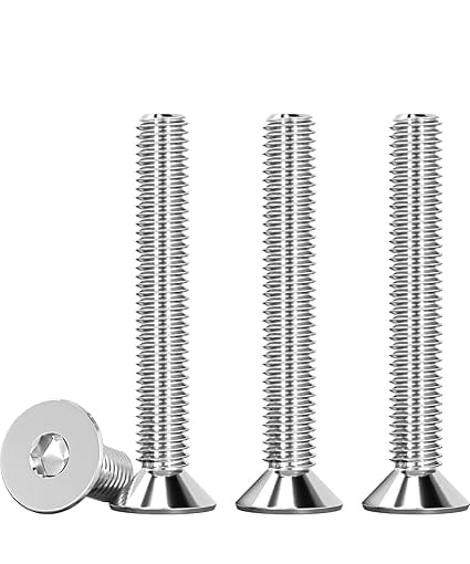 30 Stück M5 X 40mm Senkschraube Edelstahl V2a Va A2 Innensechskantschraube Din 7991 / Iso 10642 Senkkopfschrauben Rostfrei Silber Maschinenschrauben Metrisches Regelgewinde