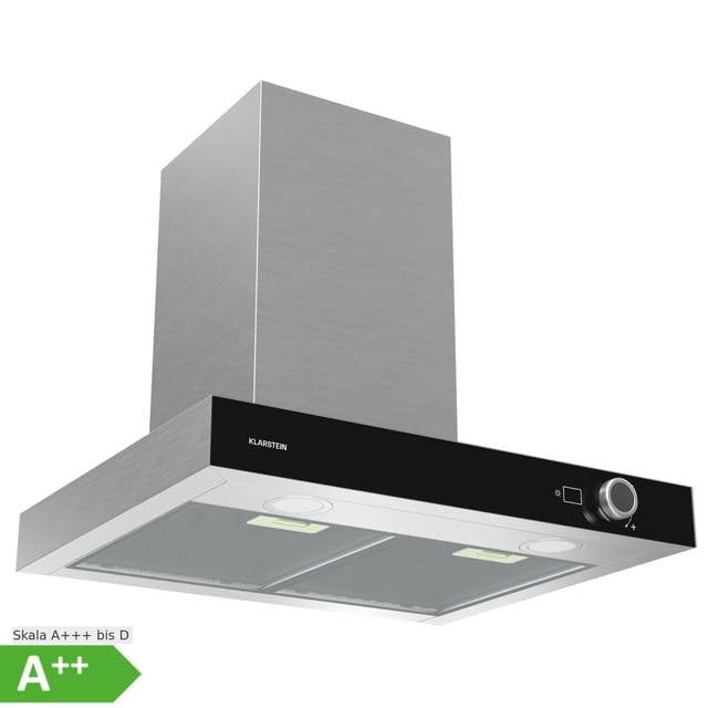 Klarstein - AirNova Dunstabzugshaube - 60 cm Wandhaube, 620 m³/h Luftstrom, a++ Energieeffizienz, LED-Beleuchtung, 49 dB Leise, Umluft & Abluft,