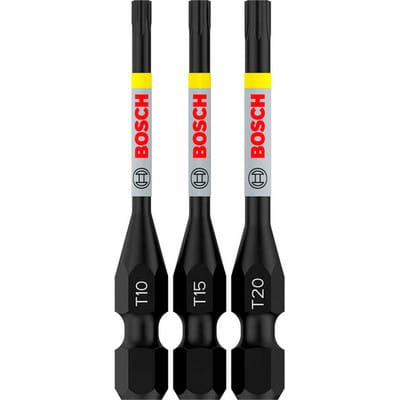 Pro Schrauberbits Torx Impact Bit, T10, T15, T20, 55 mm, 3-tlg. - Bosch