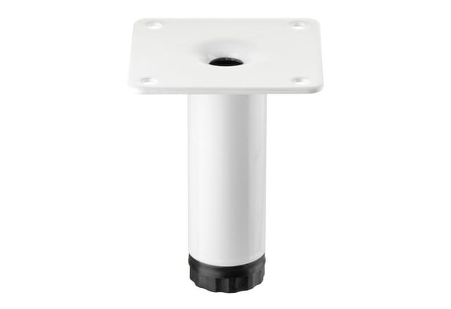 So-tech - sotech Möbelfuß lima Höhe 80 mm, ø 25 mm Höhenverstellbar 10 mm weiss matt Vitrinenfuß Sockelfuß Schrankfuß