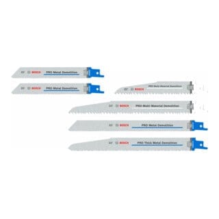 Pro Demolition Säbelsägeblatt Set, 6-tlg. - Bosch
