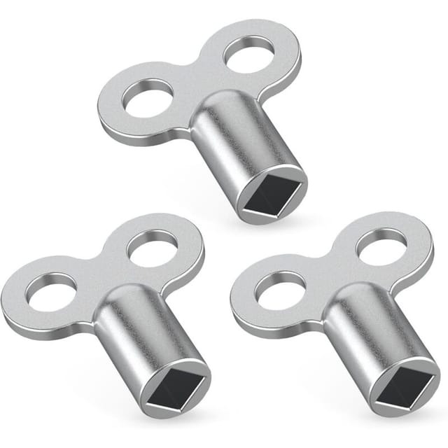 30-teiliges Entlüftungsschlüssel-set Für Heizkörper, Silberfarben – Robuste Aluminium-entlüftungsschlüssel – Für Viele Heizkörper Geeignet – Einfach Zu Handhabende Entlüftungsschlüssel Für Heizgeräte