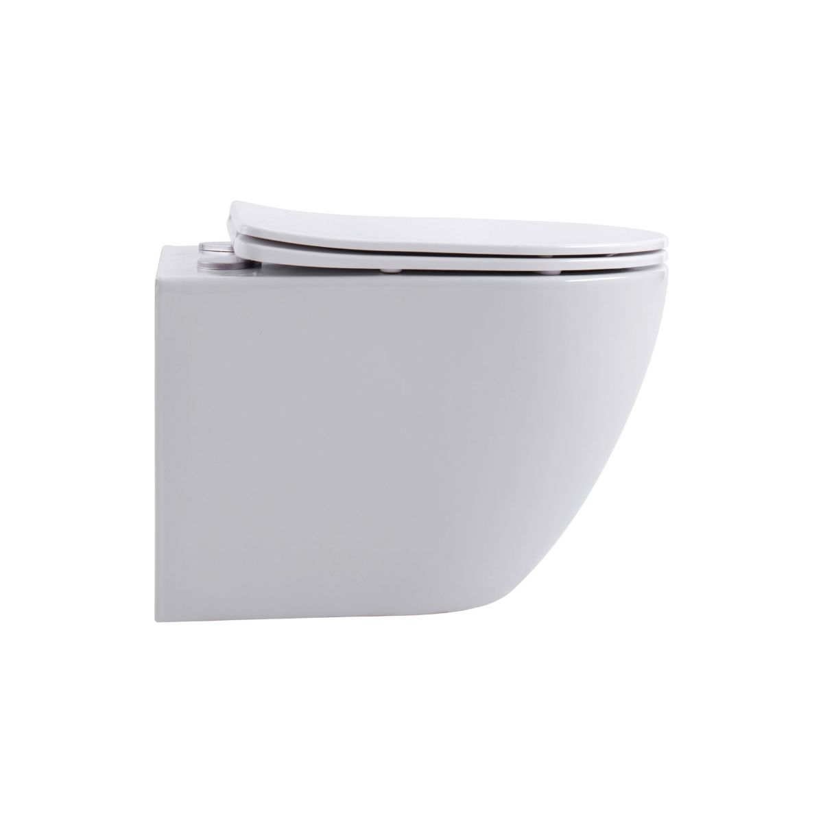 Belvit Wandhängendes Wc Spülrandlos 360°-spülung Mit Softclose Sitz Kompakt Mattweiß