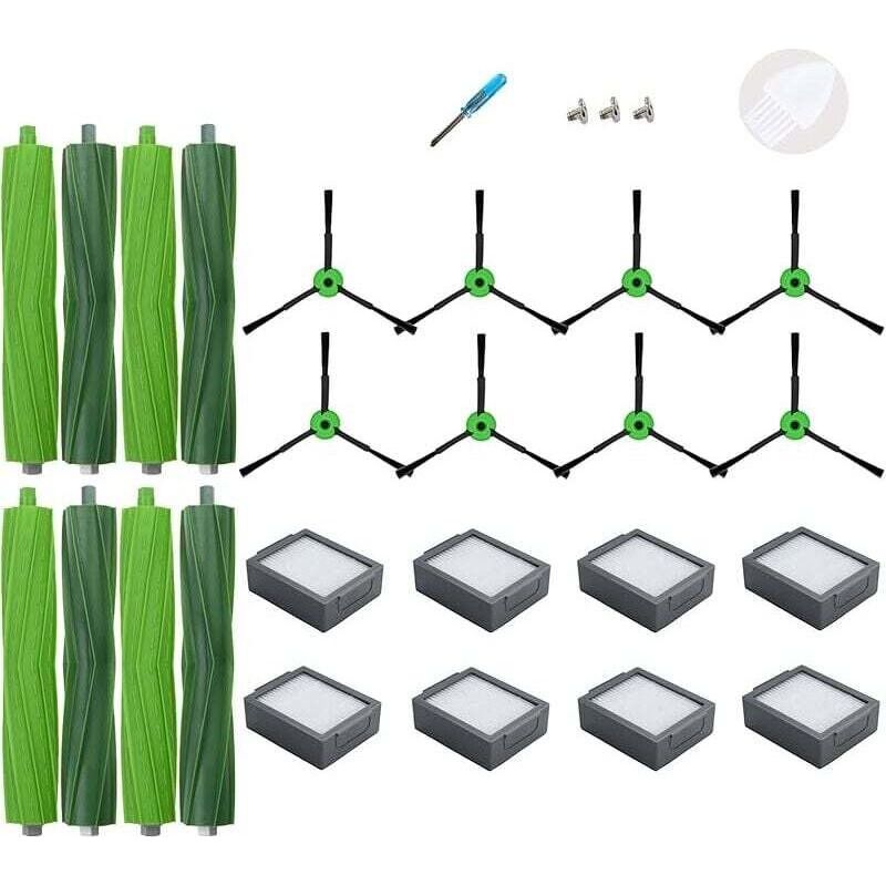 Kompatible Ersatzteile Für Roomba Eij Serie I7 I7et I3 I3et I4et I6 I6et I8 I8et J7 J7et J9 J9et E5 E6, 4 Borstenbürsten, 8