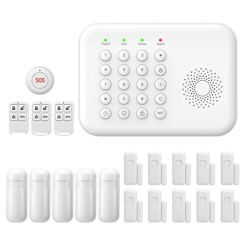 Sicherheitssystem, Drahtlose Verbindung, Smart-home-kompatibilität, Gsm A01 F-kit, Eu-stecker