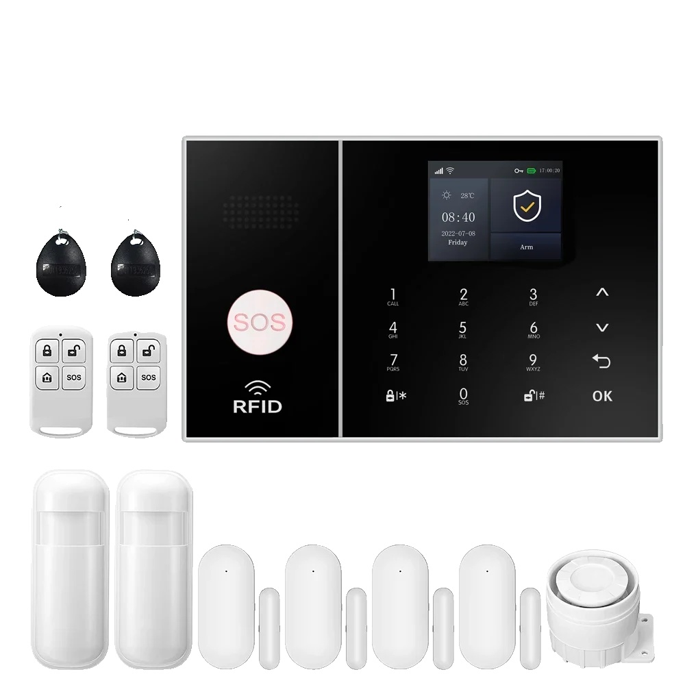 Alarmanlage, Drahtlose Verbindung, Smart-home-kompatibilität, 4g-c, Eu-stecker