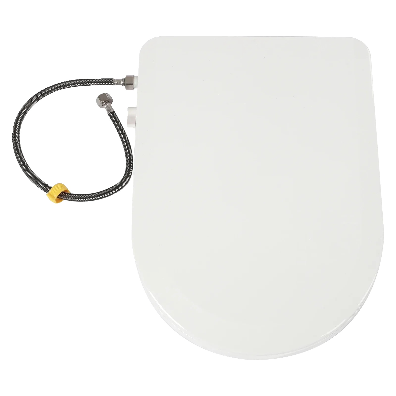 Intelligenter Wc-sitz, Doppeldüsensystem, Ergonomisches Design, Weiss